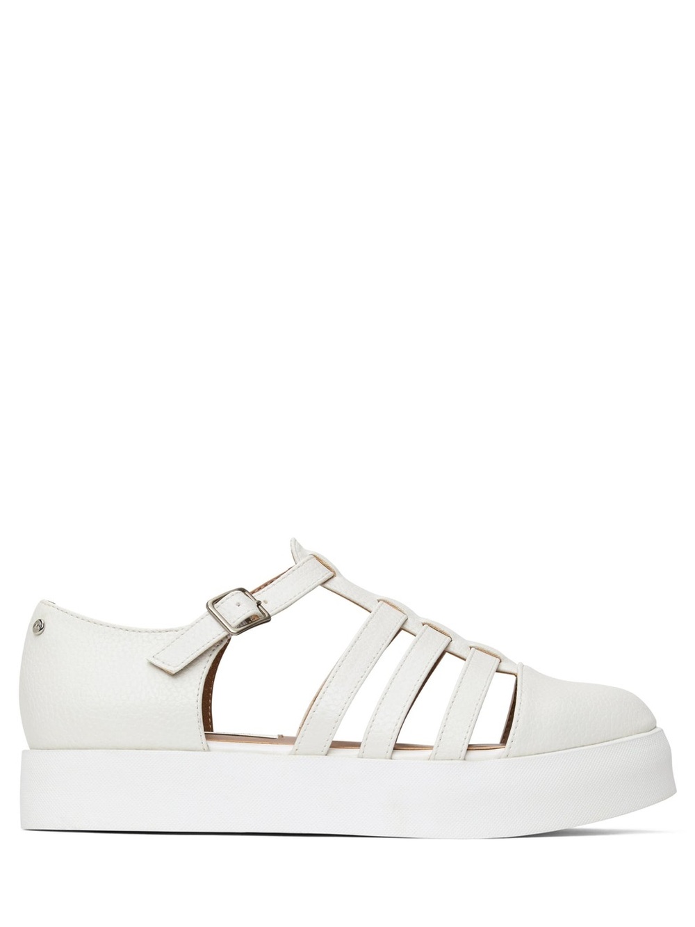 Matt & Nat White Strappy Platform Sandal
